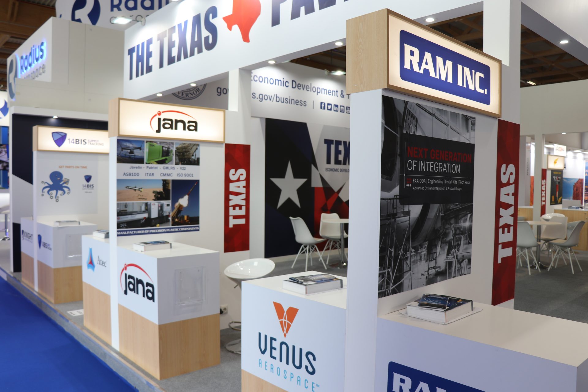 Texas Pavilion - trade show booth