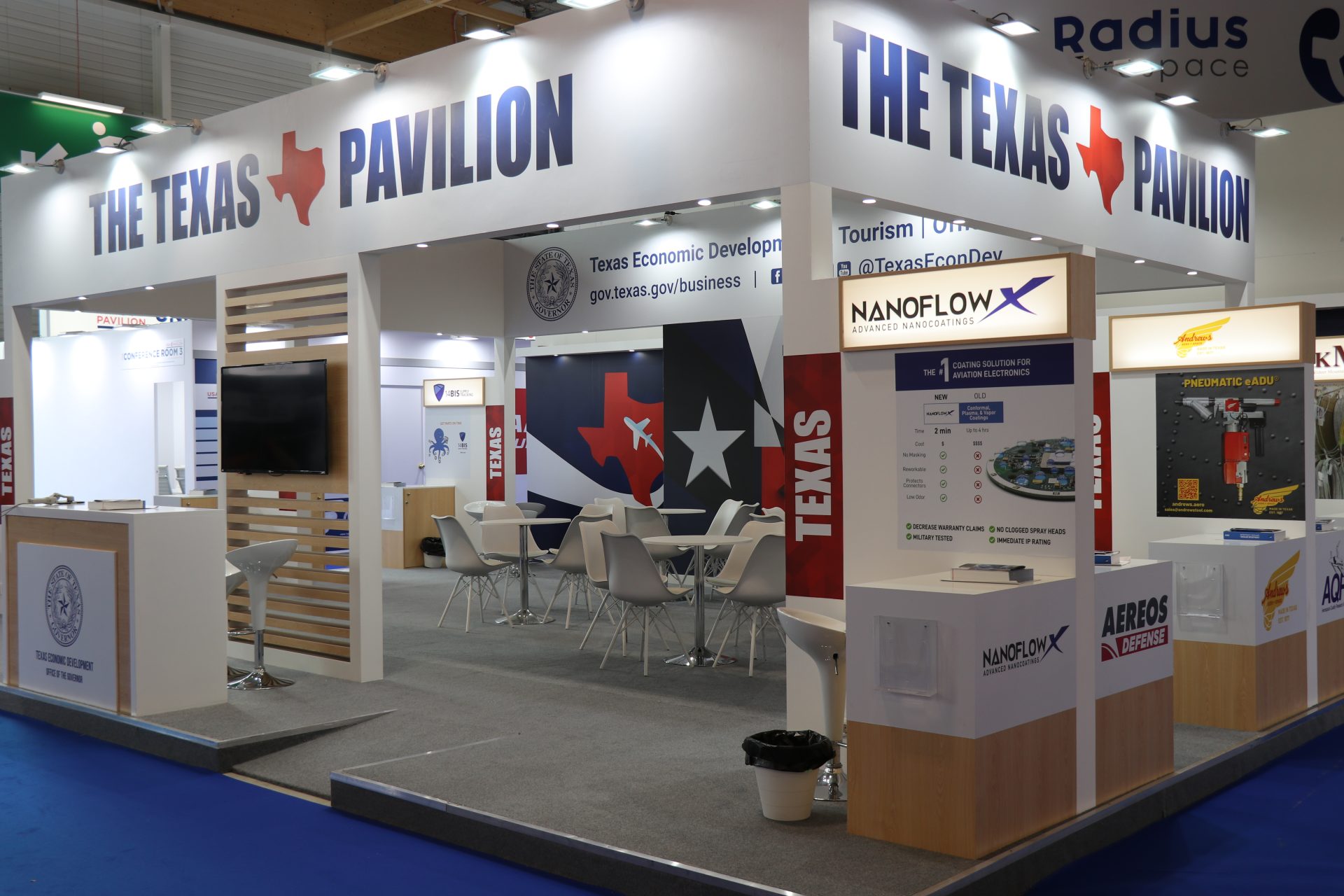 Texas Pavilion - trade show booth