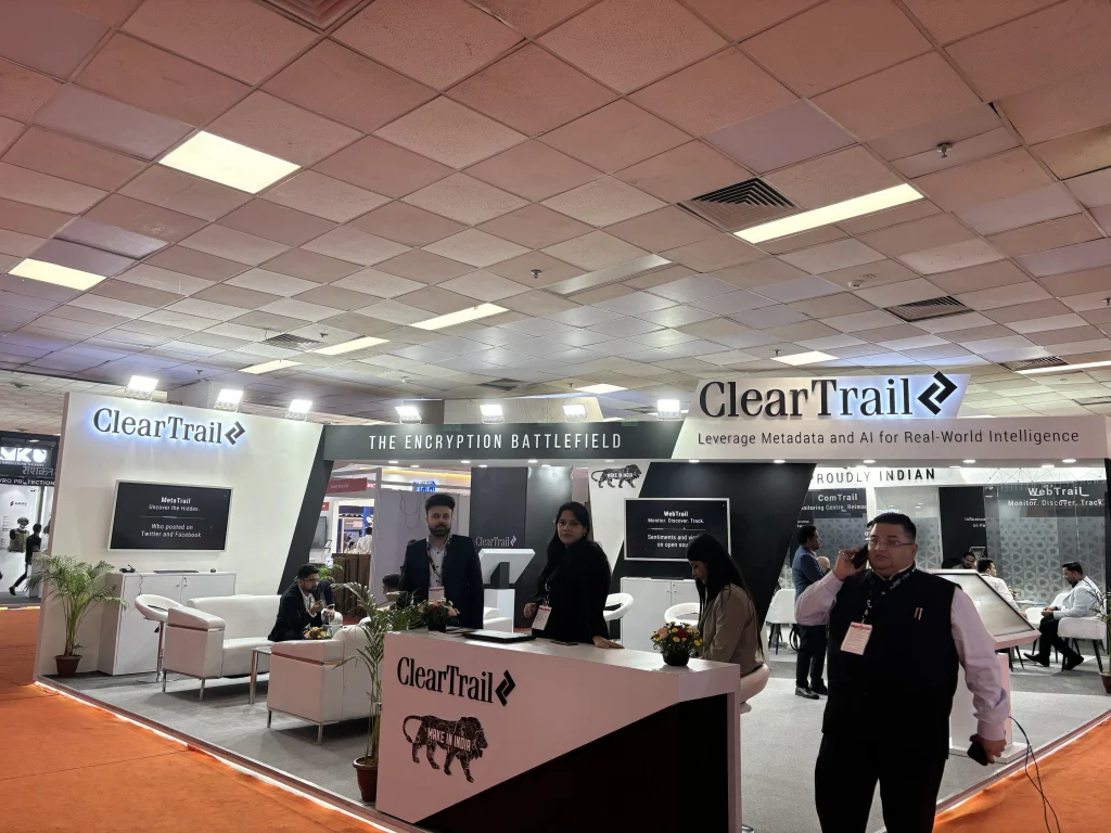 ClearTrail - Milipol India - trade show exhibit