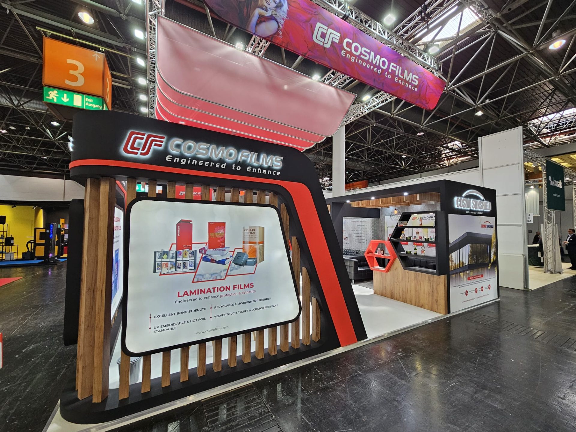 Cosmo Films - expo stall design