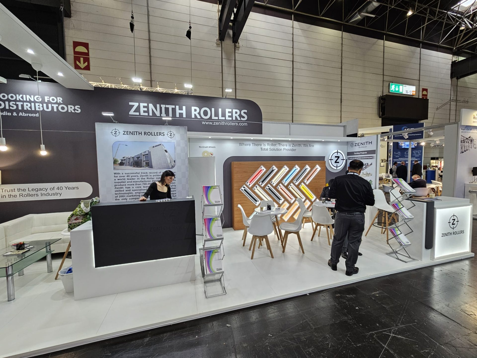Zenith Rollers - custom trade show booth